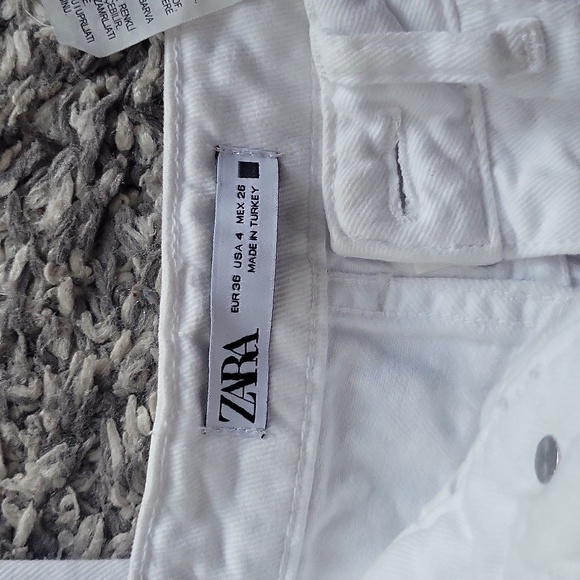 Zara white mom jeans s 36/4 - Picture 3 of 5